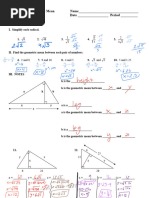 17.4 Geometric Mean Notes