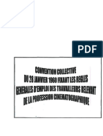 Convention Collective Fixant Les Regles - Generales D'emploi Des Travailleurs Relevant - de - La Profession Cinematographique