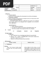 Detailed Lesson Plan For Grade 8 Science