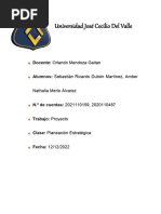 Proyecto Final - Planeación Estratégica