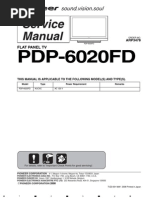 PDP-6020FD ARP3478 Service Manual