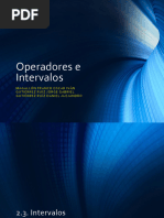 Operadores Intervalos