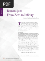 Ramanujan From Zero To Infinity - Review