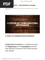 4 Types of Temperature Inversion