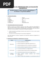 5.ciclo Vii - Experiencia de Aprendizaje para La Evaluación Diagnóstica