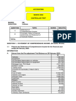 Control Test 1 - March 2022