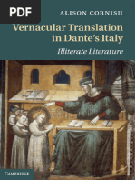 (Cambridge Studies in Medieval Literature 83) Alison Cornish - Vernacular Translation in Dante's Italy - Illiterate Literature-Cambridge University Press (2011)