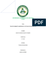 Tarea de Investigación La Globalización y Las Finanzas Internacionales - Gianny Blanco