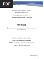 A9 Desarrollo Económico de Las Empresas y Del Factor Humano en La Toma de Decisiones