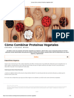 Conoce Cómo Combinar Proteínas Vegetales 2024