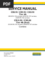 New Holland CR8.90 CR9.90 CX8.90 Tier 4A & CR10.90 CX8.80 Tier 4B (Final) Combine Service Repair Manual (NA)