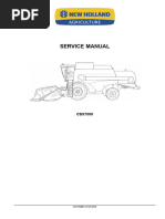 New Holland CSX7000 Harvesting Combines Service Repair Manual