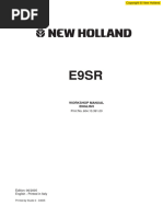 New Holland E9SR Mini Crawler Excavator Service Repair Wokshop Manual