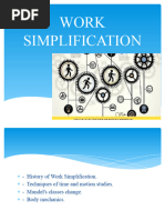 Work Simplification