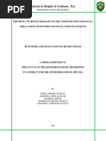 FINAL PAPER - The Impact of HyFlex Modality On The Communication and Social Skills Among Humanities and Social Sciences Students