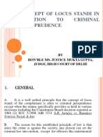 1.concept of Locus Standi in Relation To Criminal Jurisprudence