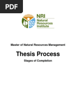 Master's Thesis Process 2012-2013