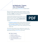 Sampling Methods - Types, Techniques & Examples