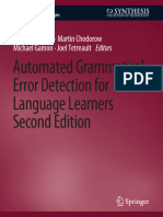 Automated Grammatical Error Detection For Language Learners, Second Edition