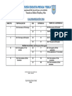 Calendarización 2024