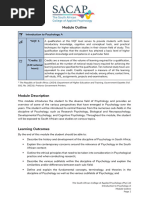 Psychology Module Outline