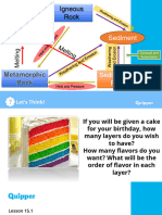 Earth Science SHS 15.1 How Layers of Rocks Are Formed