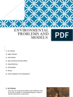 Environmental Problems and Models