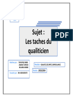 Les Taches D'un Qualitcien