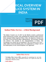 Historical Overview of Police System in India