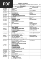 Osmania University B.A. I/Iii Year Regular/Vocational Supplementary Examinations Oct./Nov, 2011 Time-Table