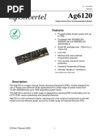 Ag6120 Datasheet Single 30W 74W Power Over Ethernet PoE PSE