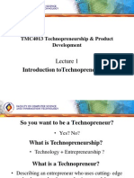 Lecture 01 Introduction To Technopreneurship