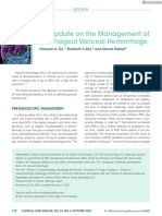 Clinical Liver Disease - An Update On The Management Esophageal Variceal Hemorrhage 2021