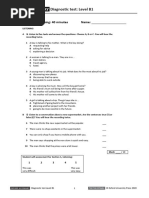 B1 Diagnostic Test