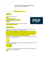 Cuestionario de Experiencia de Proveedores de Servicios Especializados