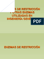 Enzimas de Restriccion y Otras Enzimas en Ingenieria Genetica