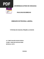 1.8 Formas de Renuncia, Finiquito y Convenio