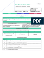 00 Analytical Syllabus - Languages - English - First Grade