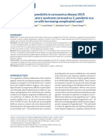 Management of Appendicitis in Coronavirus Disease 2019, Severe Acute Respiratory Syndrome Coronavirus 2, Pandemic Era: Decreasing Incidence With Increasing Complicated Cases?