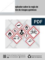 Guía Del Empleador Sobre La Regla de Comunicación de Riesgos Químicos