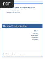 Wire Winding Machine Final Report Sept 2011 May 2012