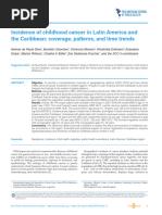 Incidence of Chilhood Cancer in Latinoamerica