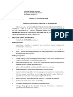 Processo Seletivo para Contratação de Enfermeiro