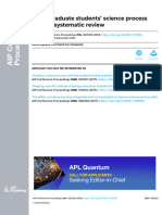 Undergraduate Students' Science Process Skills: A Systematic Review