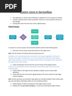 Process of System Clone in Servicenow