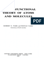 Density-Functional Theory of Atoms and Molecules: Robert G. Parr and Weitao Yang