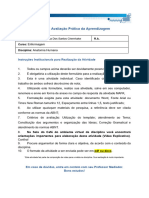 MAPA - Material de Avaliação Prática Da Aprendizagem: Instruções Institucionais para Realização Da Atividade