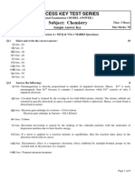 Annual Exam Chemistry Answer Key