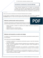 Ciclor Formativos Características, Destinatarios y Duración