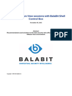 BalaBit Auditing WMware View Sessions With Shell Control Box